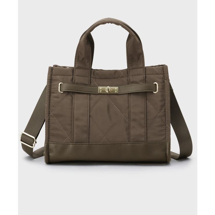 【2WAY】ダイヤキルティングスクエアミドルショルダーバッグ | OPAQUE.CLIP | 詳細画像11 