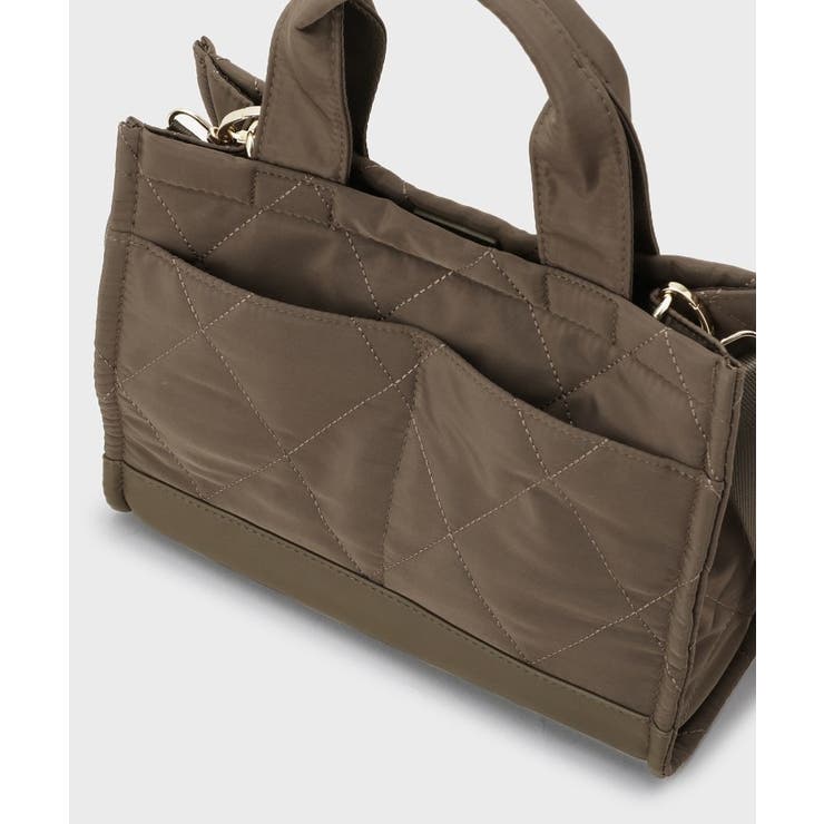 【2WAY】ダイヤキルティングスクエアミドルショルダーバッグ | OPAQUE.CLIP | 詳細画像20 