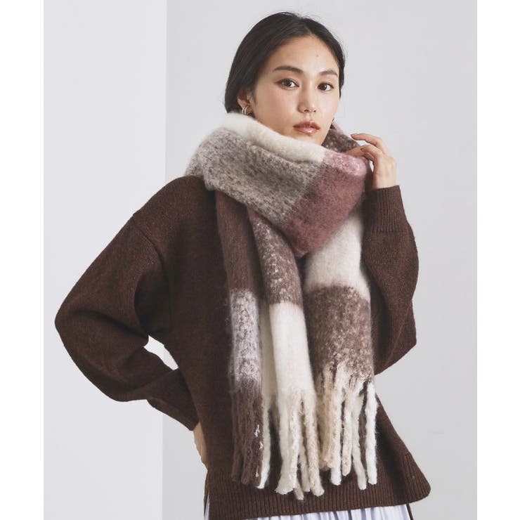 マルチカラーチェックボリュームストール | OPAQUE.CLIP | 詳細画像6 