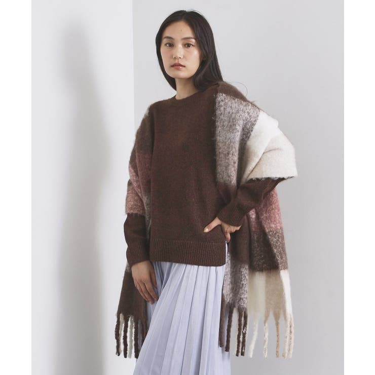 マルチカラーチェックボリュームストール | OPAQUE.CLIP | 詳細画像7 