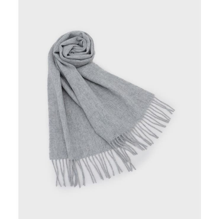 グレー(012) | ウール100％マフラー【12col/洗える】 | OPAQUE.CLIP