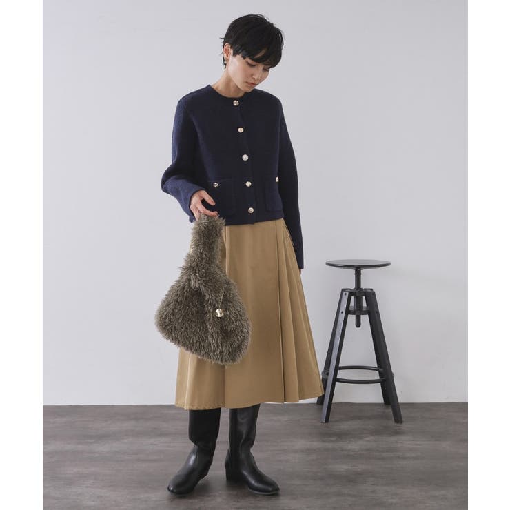 ラム風フェイクファーハンドバッグ | OPAQUE.CLIP | 詳細画像10 