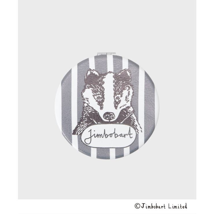 チャコールグレー(014) | 【ジムボバートコラボ】アニマルイラストプリントハンドミラー | OPAQUE.CLIP