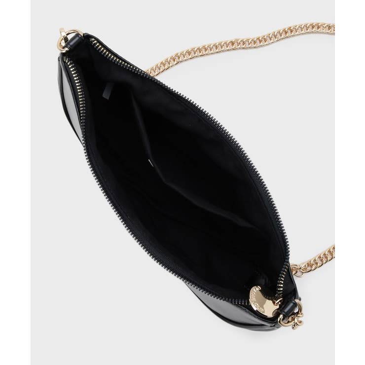 【2WAY】オイル調合皮チェーンハンドルムーンミドルバッグ | OPAQUE.CLIP | 詳細画像15