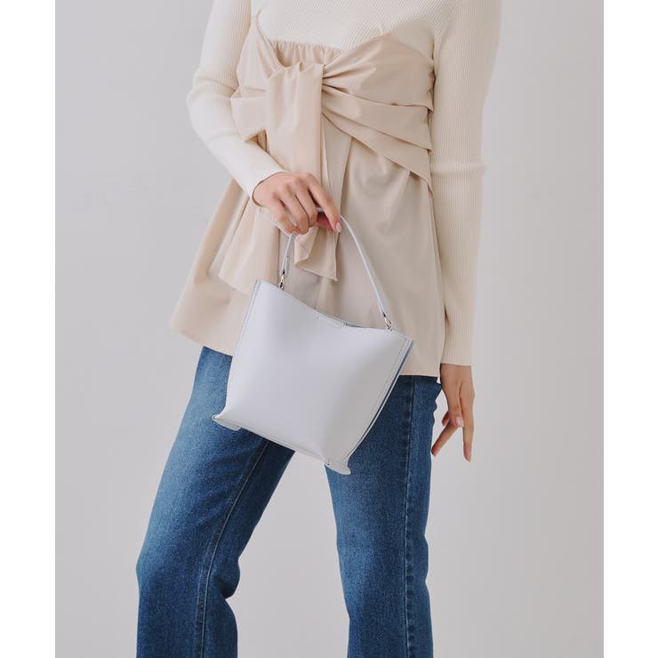 【2WAY】バイカラーワンハンドルミニショルダーバッグ | OPAQUE.CLIP | 詳細画像1 