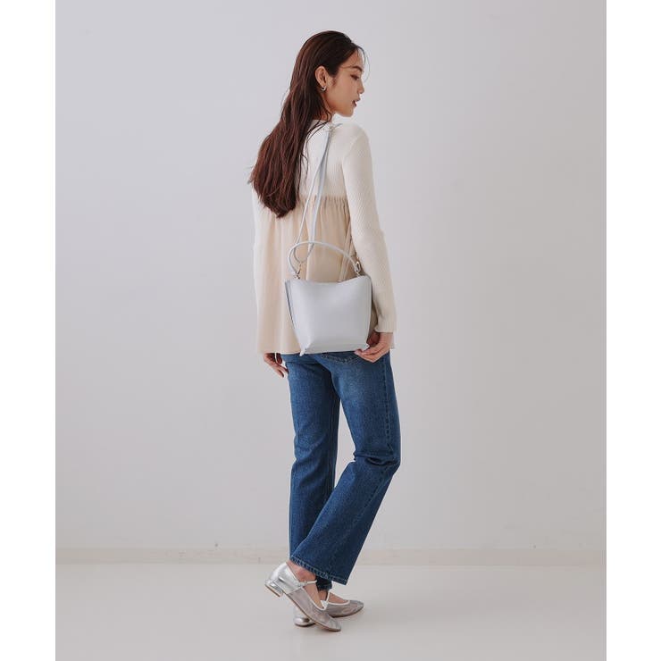 【2WAY】バイカラーワンハンドルミニショルダーバッグ | OPAQUE.CLIP | 詳細画像2 