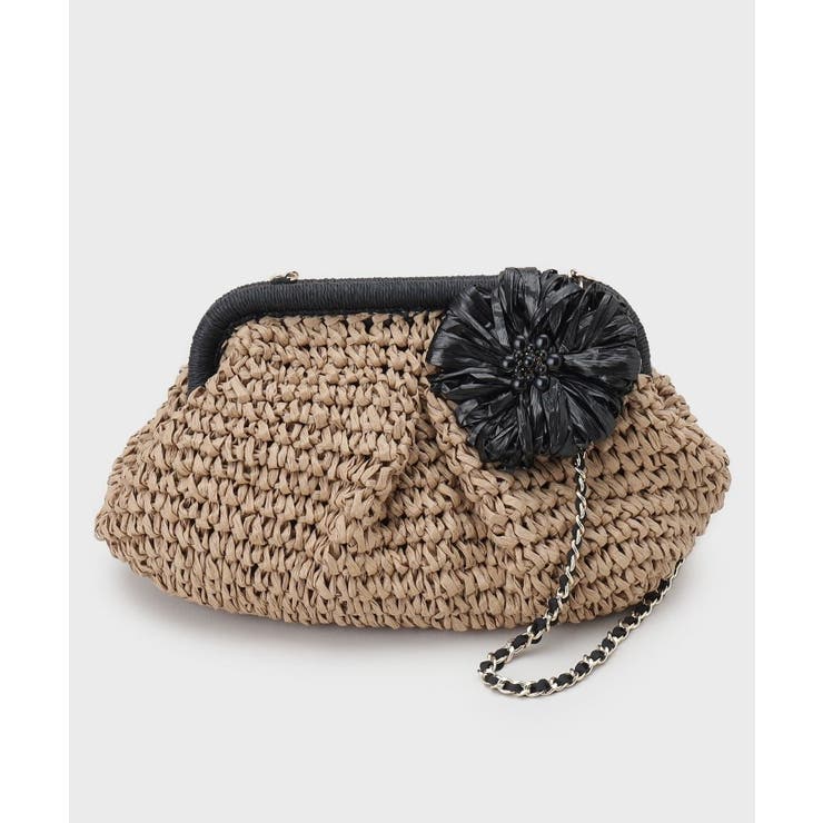 【3WAY】フラワークリップ付きがま口ペーパーショルダーバッグ | OPAQUE.CLIP | 詳細画像6 