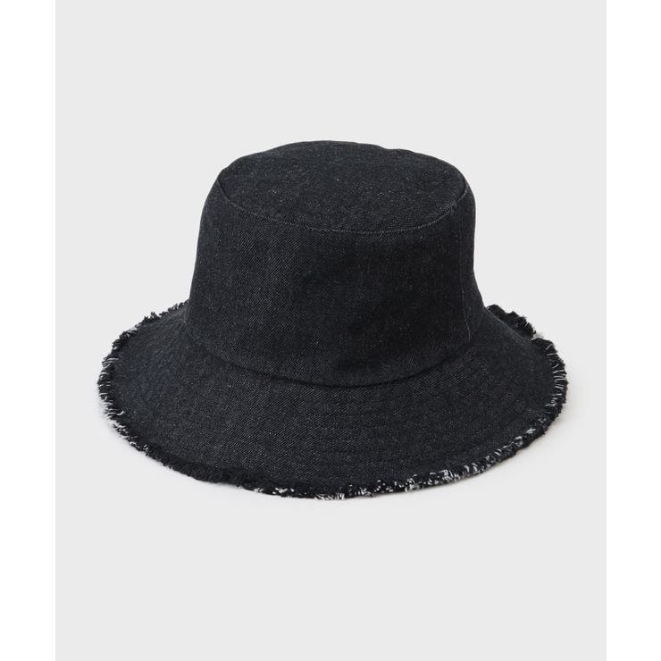 ブラック(019) | デニムフリンジバケットハット | OPAQUE.CLIP