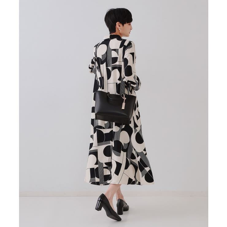 【2WAY】バイカラー3層ミドルトートバッグ | OPAQUE.CLIP | 詳細画像5 