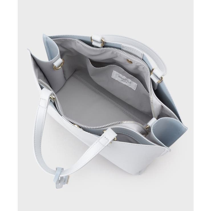 【2WAY】バイカラー3層ミドルトートバッグ | OPAQUE.CLIP | 詳細画像25 