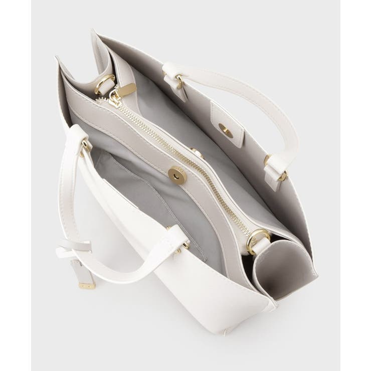 【2WAY】バイカラー3層ミドルトートバッグ | OPAQUE.CLIP | 詳細画像32 