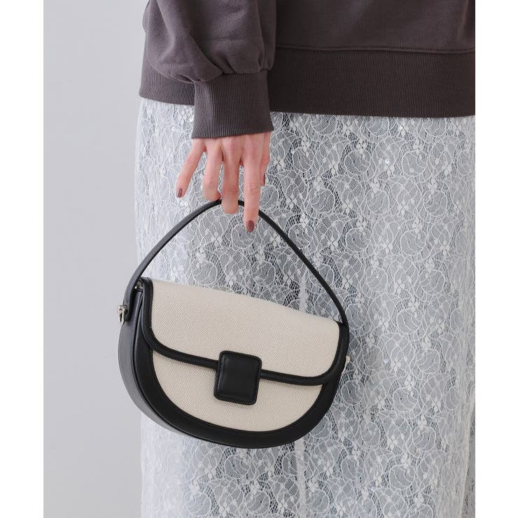 【2WAY】キャンバストリミングデザインバッグ | OPAQUE.CLIP | 詳細画像2 