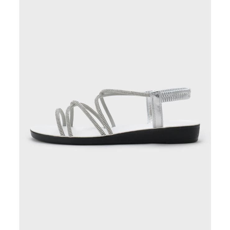 ラインストーンストラップサンダル | OPAQUE.CLIP | 詳細画像3 