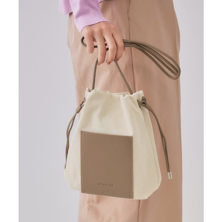 【長さ調整可能】巾着ドロストーリングミニショルダーバッグ | OPAQUE.CLIP | 詳細画像7 