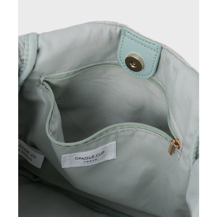 雑材合皮コンビマチ付きトートバッグ | OPAQUE.CLIP | 詳細画像17 