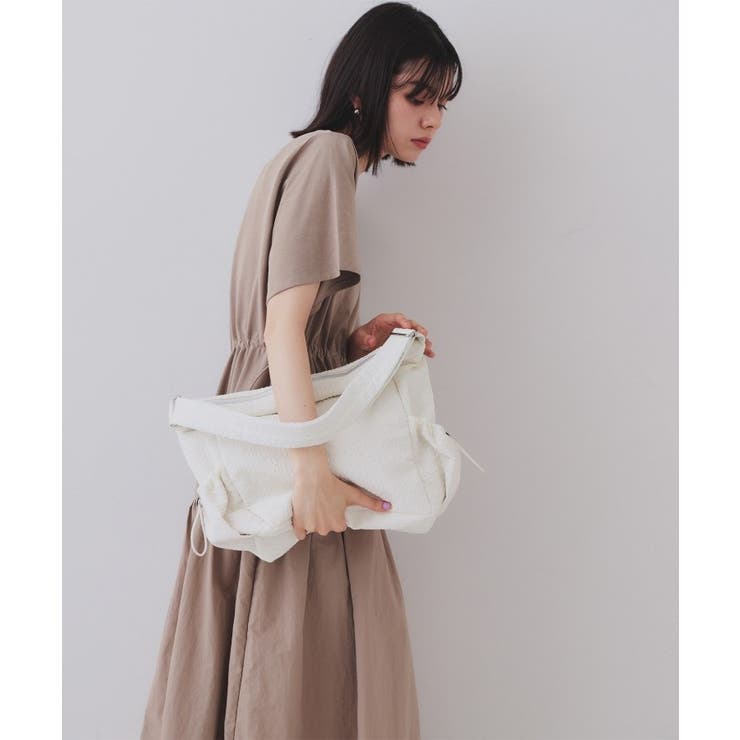 【2WAY／A4サイズ対応】ふくれジャカードショルダーバッグ | OPAQUE.CLIP | 詳細画像6 