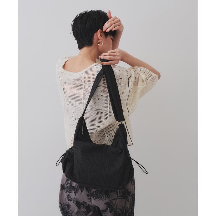 【2WAY／A4サイズ対応】ふくれジャカードショルダーバッグ | OPAQUE.CLIP | 詳細画像2 