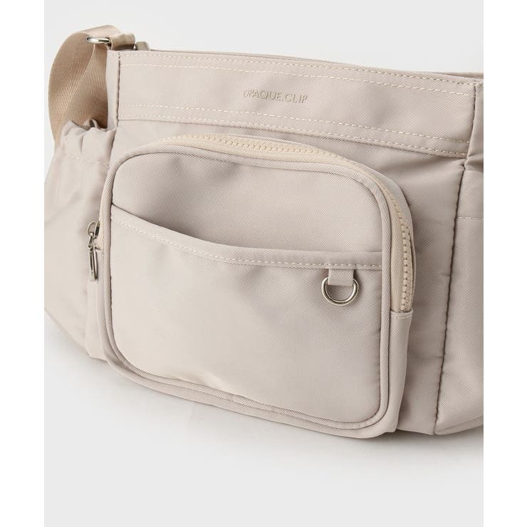 フロントポケット3層デザインショルダーバッグ【マルチポケット】 | OPAQUE.CLIP | 詳細画像17 