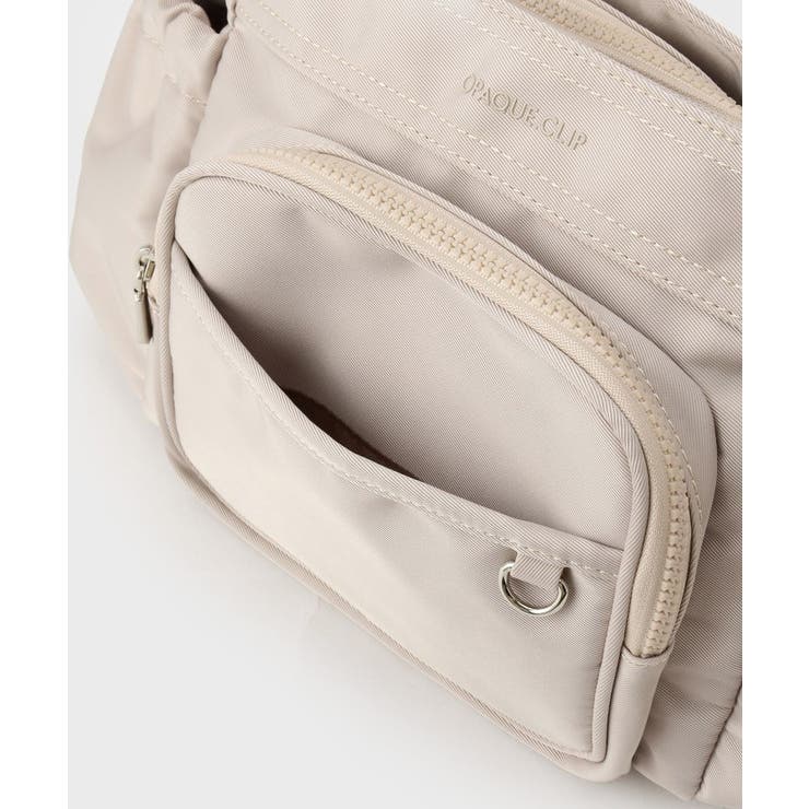 フロントポケット3層デザインショルダーバッグ【マルチポケット】 | OPAQUE.CLIP | 詳細画像18 