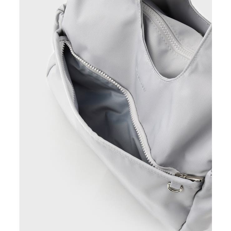 フロントポケット3層デザイントライアングルミドルトートバッグ【マルチポケット】 | OPAQUE.CLIP | 詳細画像20 