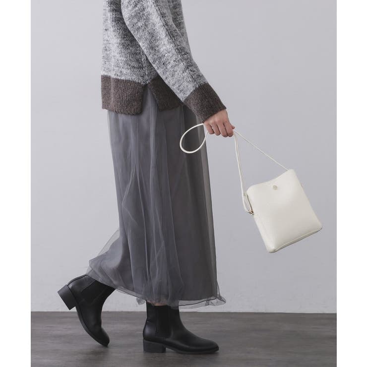 シュリンク合皮3層ミニショルダーバッグ【軽量／長さ調整可能】 | OPAQUE.CLIP | 詳細画像1 