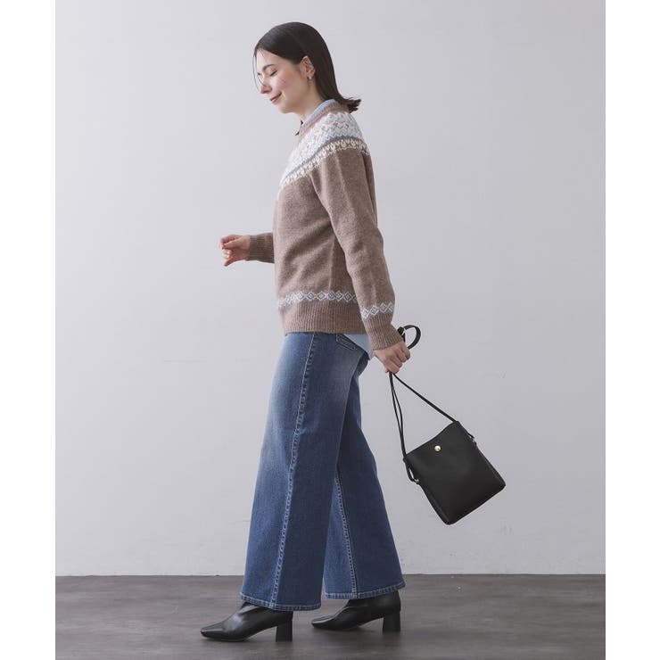 シュリンク合皮3層ミニショルダーバッグ【軽量／長さ調整可能】 | OPAQUE.CLIP | 詳細画像4 