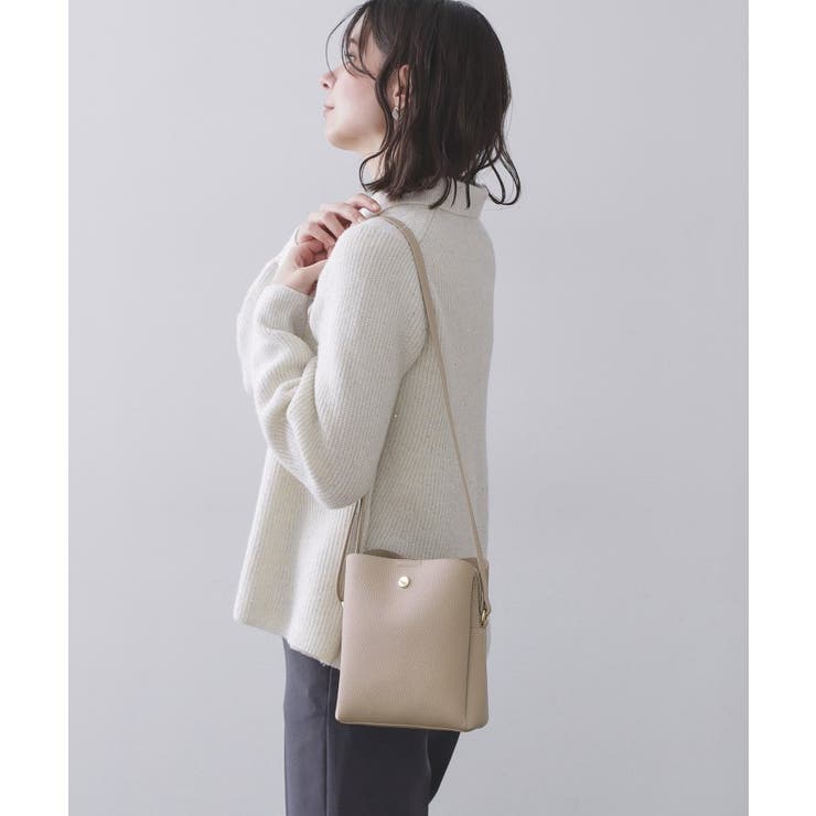 シュリンク合皮3層ミニショルダーバッグ【軽量／長さ調整可能】 | OPAQUE.CLIP | 詳細画像5 