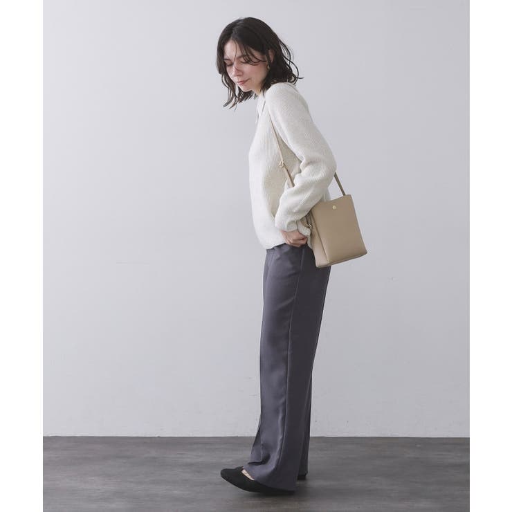 シュリンク合皮3層ミニショルダーバッグ【軽量／長さ調整可能】 | OPAQUE.CLIP | 詳細画像6 