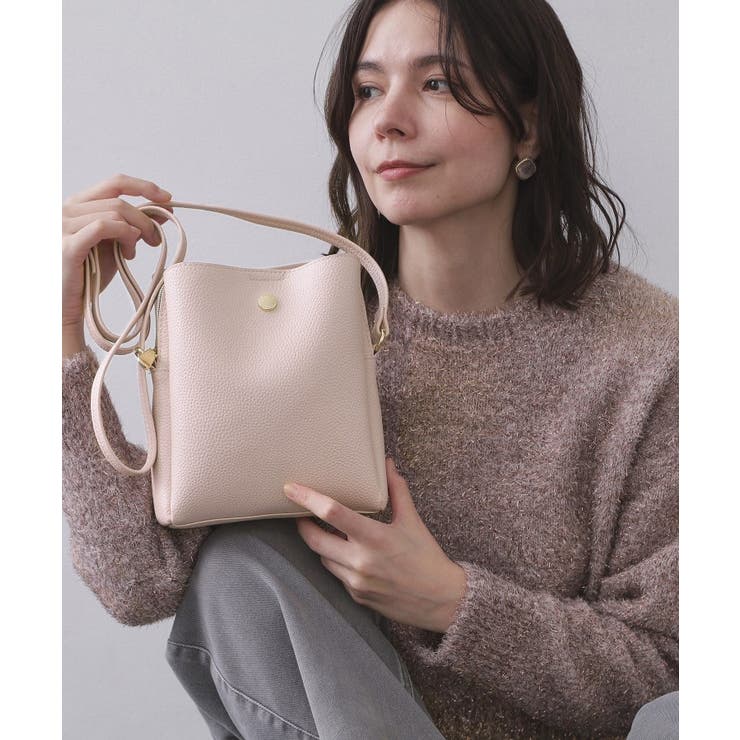 シュリンク合皮3層ミニショルダーバッグ【軽量／長さ調整可能】 | OPAQUE.CLIP | 詳細画像9 