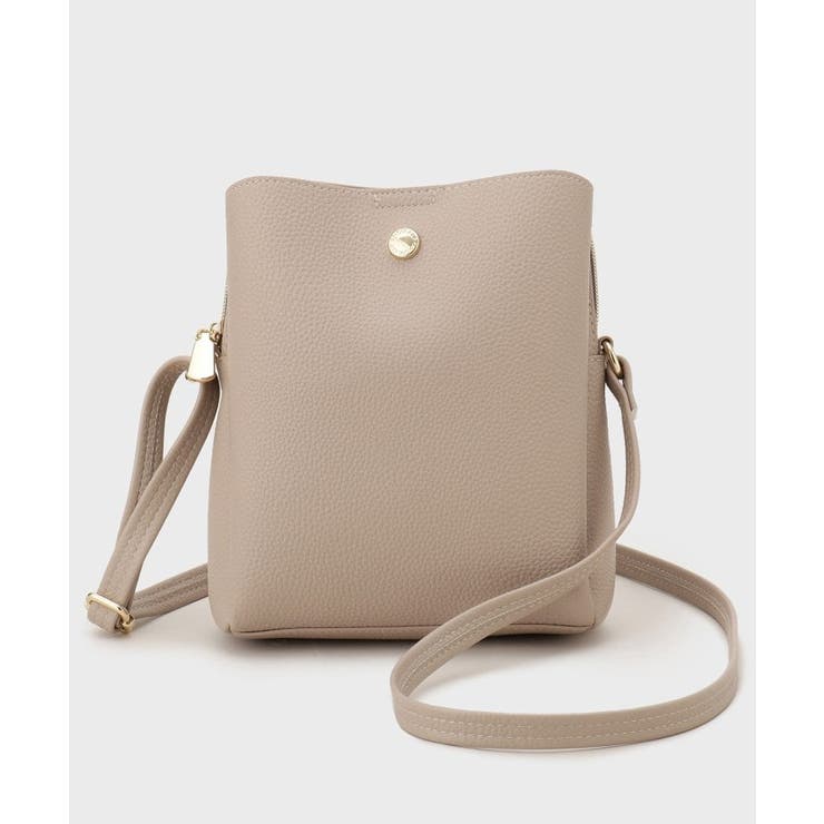 シュリンク合皮3層ミニショルダーバッグ【軽量／長さ調整可能】 | OPAQUE.CLIP | 詳細画像13 