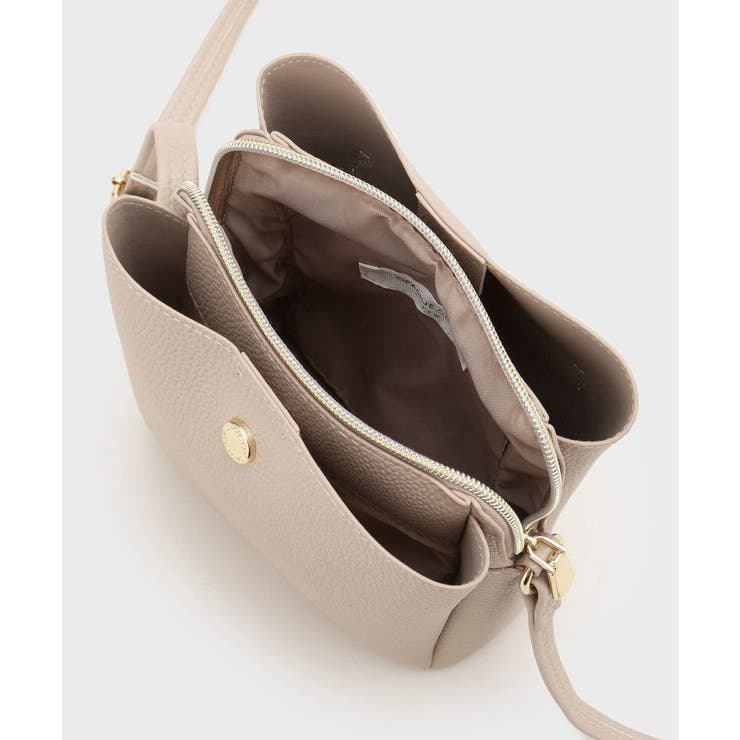 シュリンク合皮3層ミニショルダーバッグ【軽量／長さ調整可能】 | OPAQUE.CLIP | 詳細画像22 