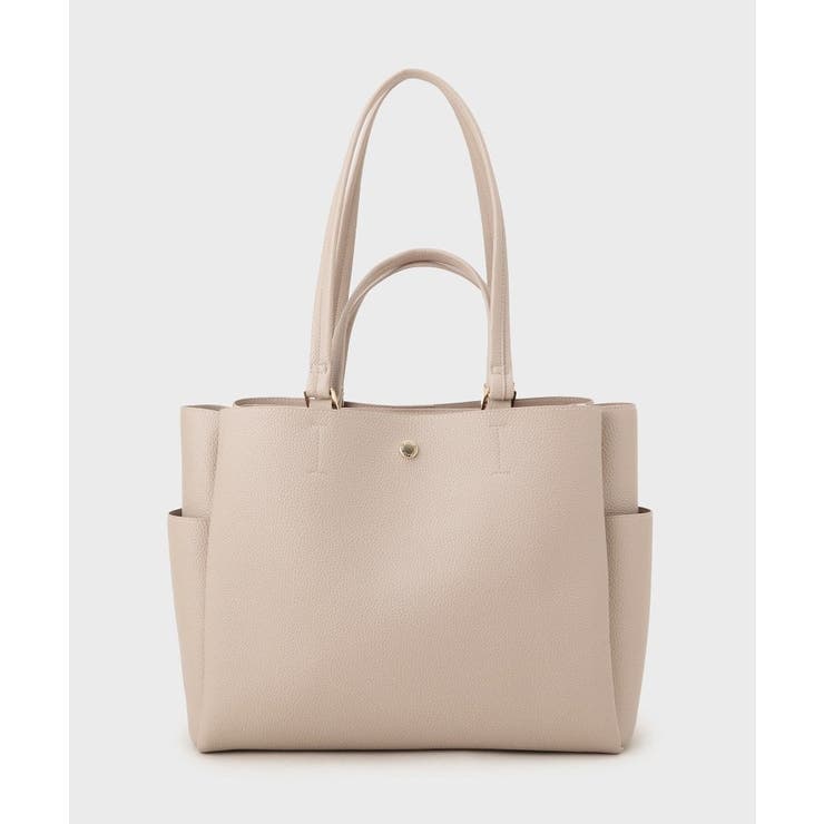 シュリンク合皮大容量トートバッグ【人間工学／軽量／A4サイズ対応／2WAY】 | OPAQUE.CLIP | 詳細画像8 