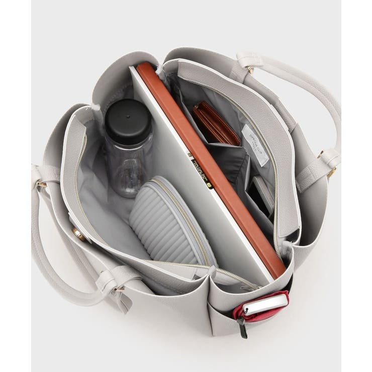 シュリンク合皮大容量トートバッグ【人間工学／軽量／A4サイズ対応／2WAY】 | OPAQUE.CLIP | 詳細画像17 