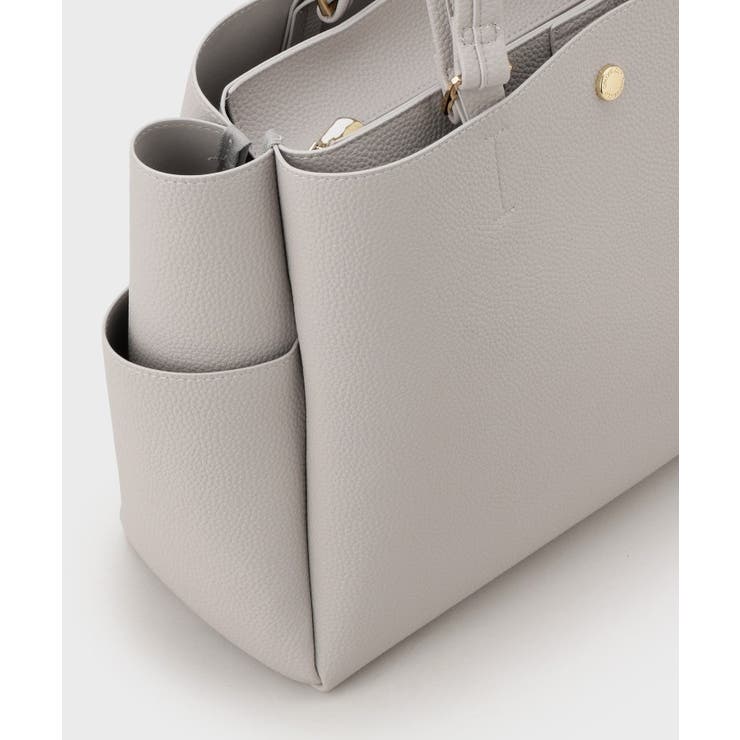 シュリンク合皮大容量トートバッグ【人間工学／軽量／A4サイズ対応／2WAY】 | OPAQUE.CLIP | 詳細画像21 