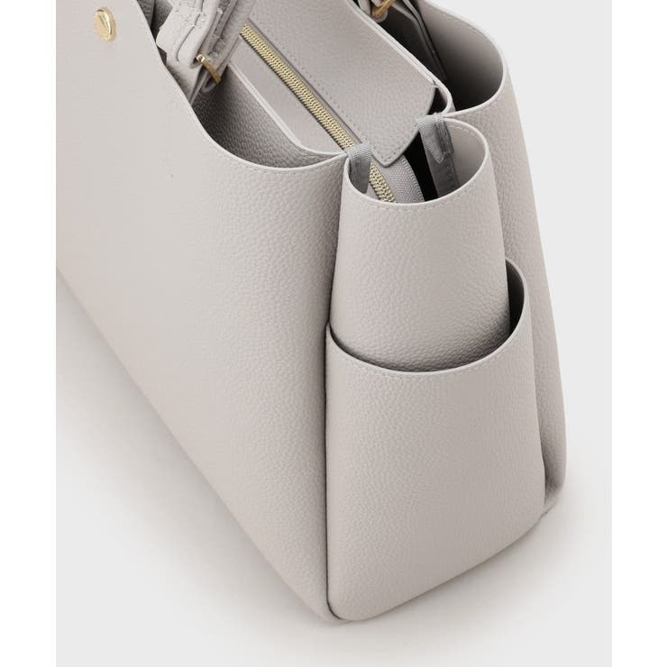 シュリンク合皮大容量トートバッグ【人間工学／軽量／A4サイズ対応／2WAY】 | OPAQUE.CLIP | 詳細画像22 