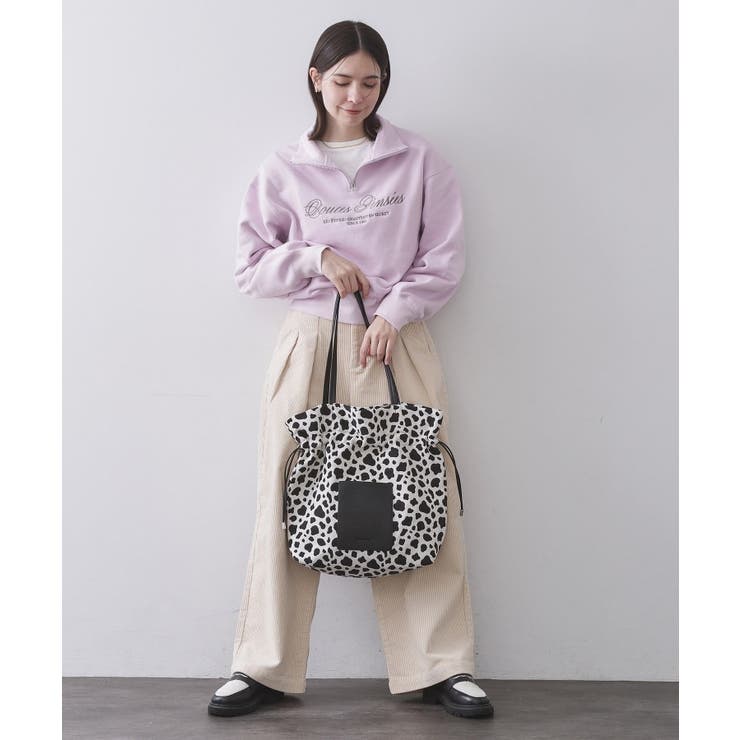 素材アソートドロストデザイン巾着トートバッグ【A4サイズ対応】 | OPAQUE.CLIP | 詳細画像6 