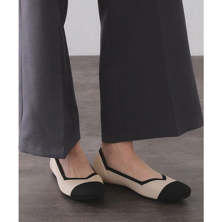 スクエアトゥニットパンプス | OPAQUE.CLIP | 詳細画像1 