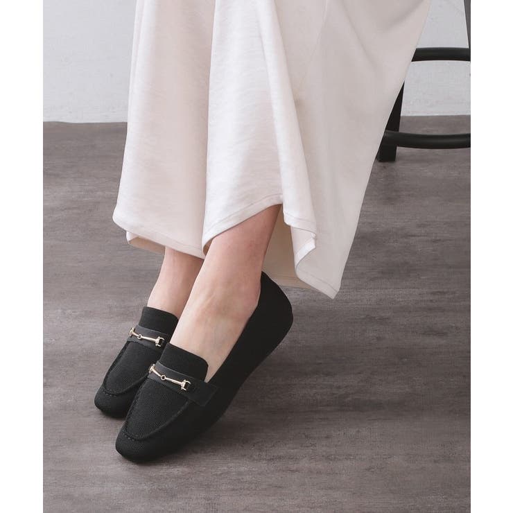 スクエアトゥニットローファー | OPAQUE.CLIP | 詳細画像1 