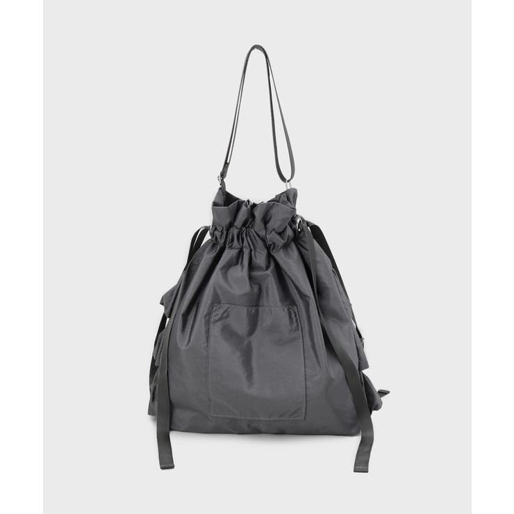 ドロストリボンフリルティアードショルダーバッグ【長さ調整可能】 | OPAQUE.CLIP | 詳細画像20 