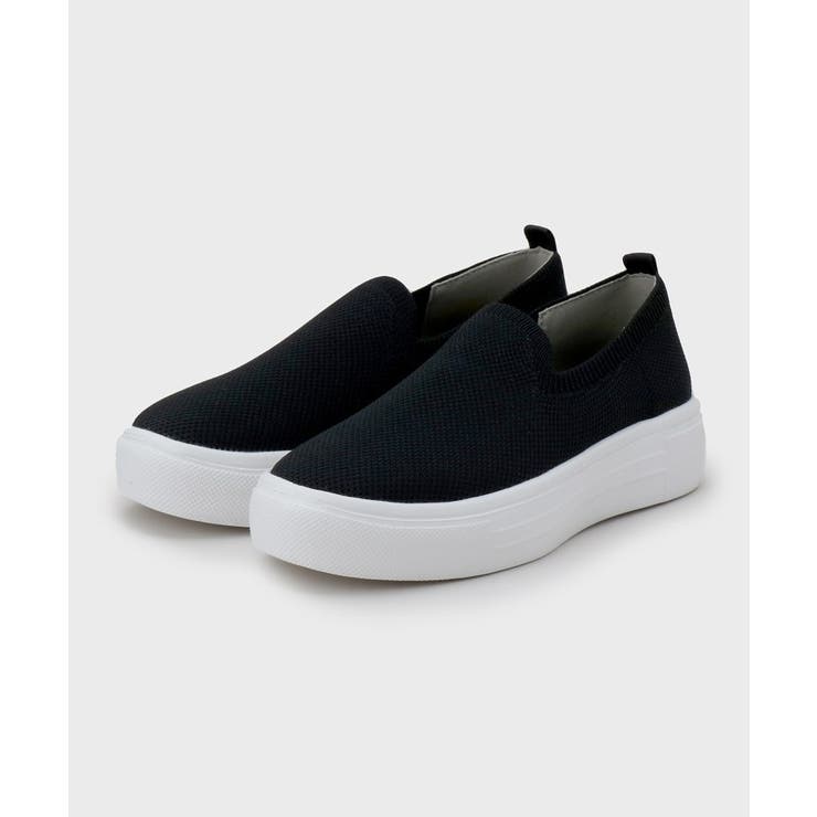 ブラック(019) | 【軽量】ニットスリッポン | OPAQUE.CLIP