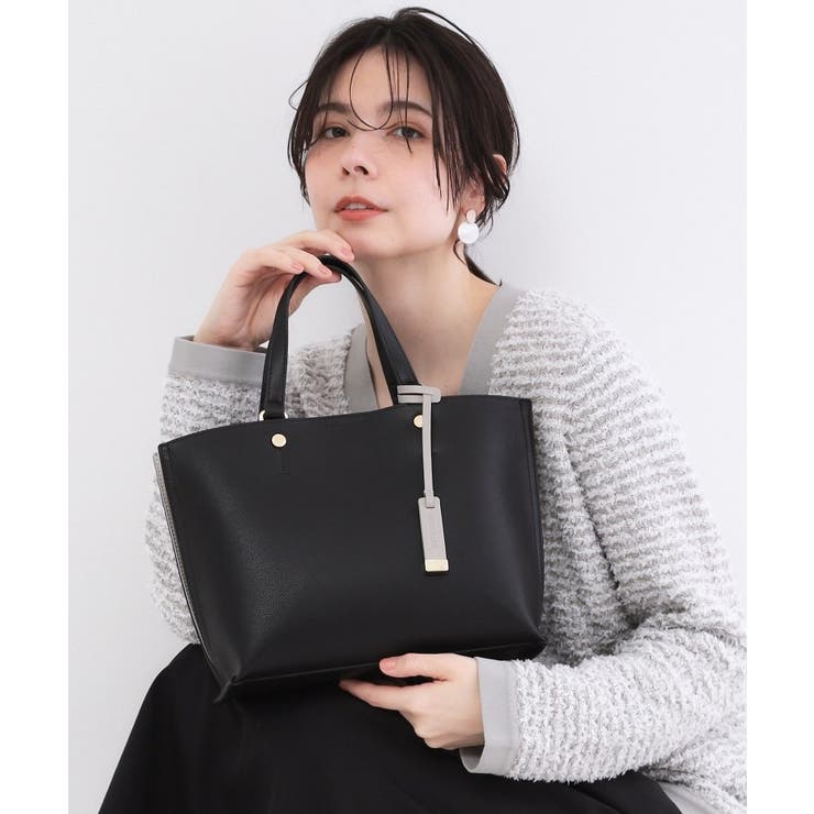 名品バイカラーミドルトート | OPAQUE.CLIP | 詳細画像6 