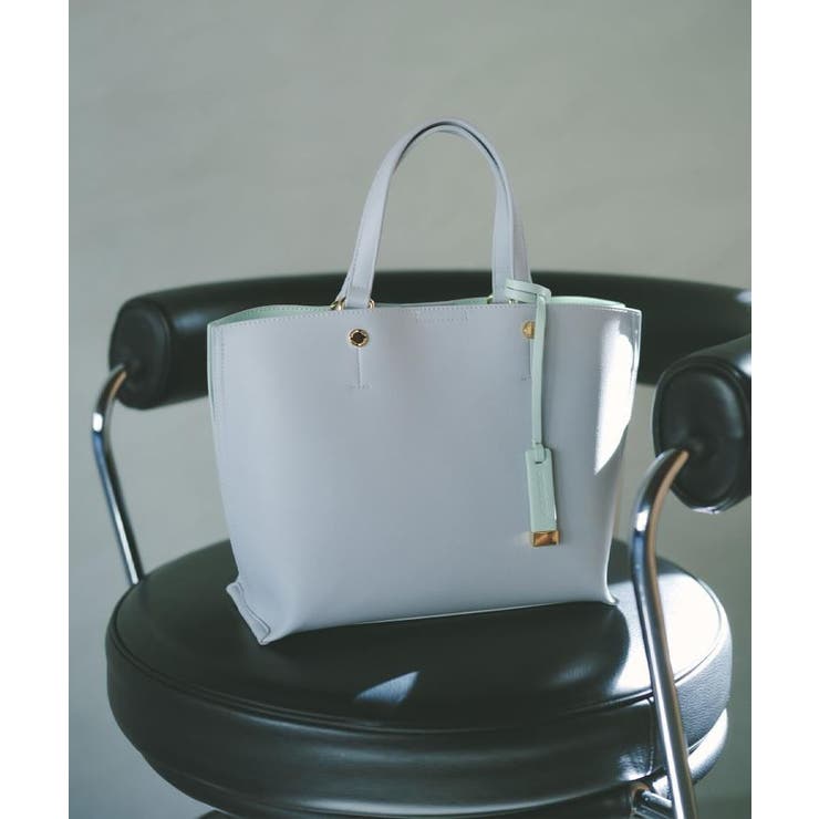 名品バイカラーミドルトート | OPAQUE.CLIP | 詳細画像1 