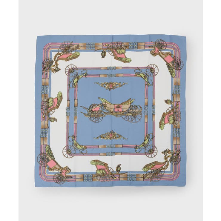 ブルー(592) | 大判柄アソートスカーフ | OPAQUE.CLIP