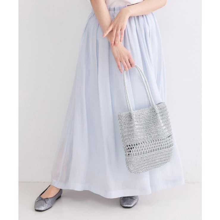 カギ針ラメデザインミドルバッグ | OPAQUE.CLIP | 詳細画像1 