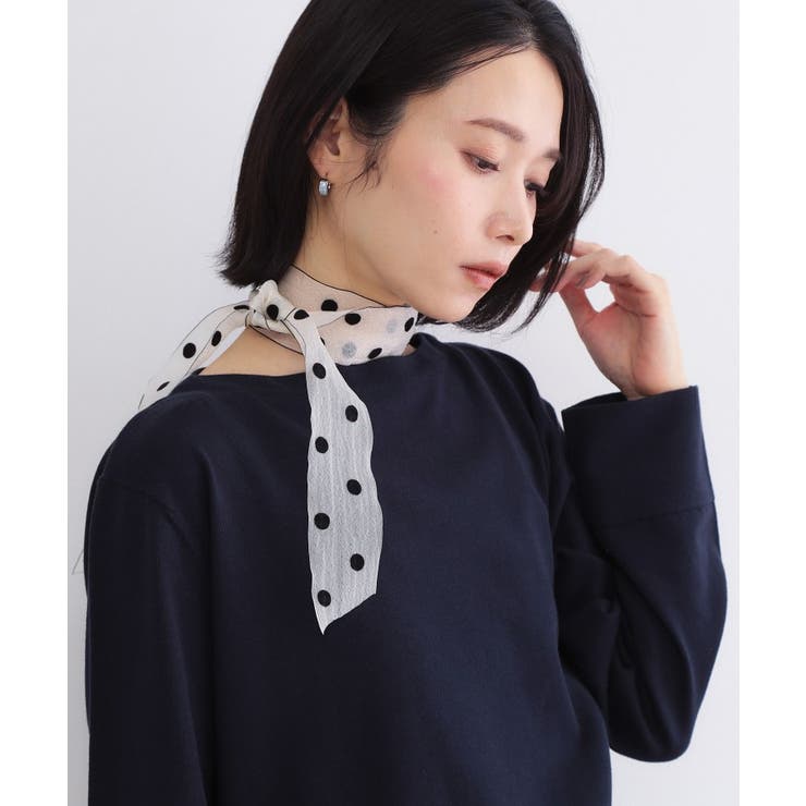 シアーレースドットスカーフ | OPAQUE.CLIP | 詳細画像1 