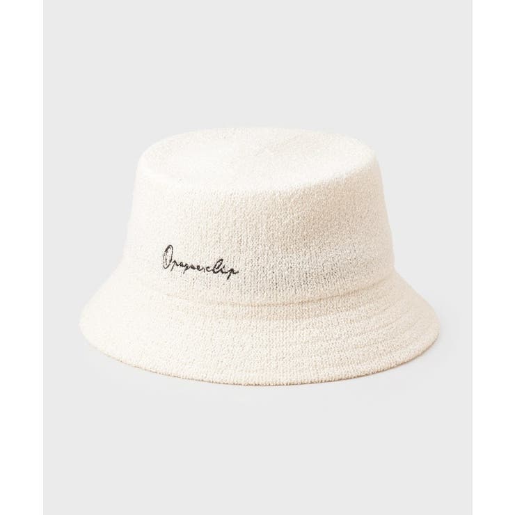 刺繍入りパイル調バケットハット | OPAQUE.CLIP | 詳細画像1 