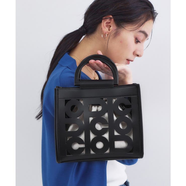 ブラック(019) | 2WAYパンチングショルダートート | OPAQUE.CLIP