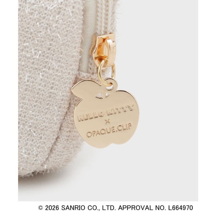 ◆【ハローキティ】キラふわフェイス型シェルポーチ | OPAQUE.CLIP | 詳細画像6 
