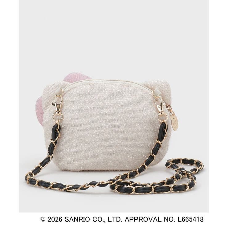 ◆【ハローキティ】フェイス型2WAYキラふわミニショルダーバッグ | OPAQUE.CLIP | 詳細画像4 