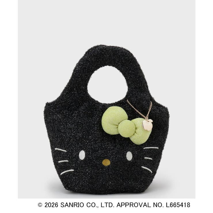 ブラック(019) | ◆【ハローキティ】キラふわマルシェバッグ | OPAQUE.CLIP